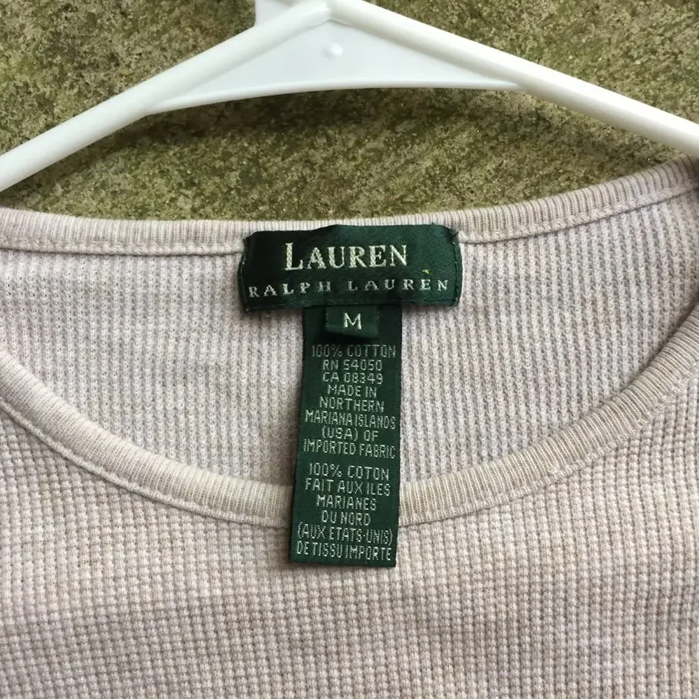 Reworked Ralph Lauren Long Sleeve Stretchy Top.-MA3